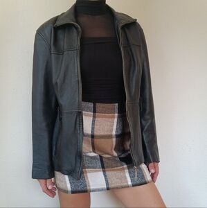 Vintage Outbrook Leather Jacket / Size Medium